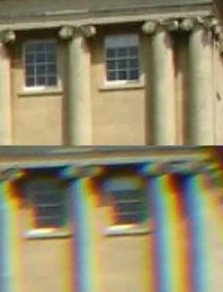 نمونه انحراف رنگی